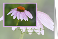Coneflower, Happy First Mother’s Day Daughter-in-law card