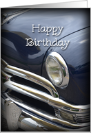 Happy Birthday, Vintage Car card