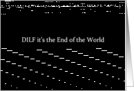 Simply Black - DILF it’s the End of the World card