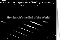 Simply Black - Hey Sexy it’s the End of the World card