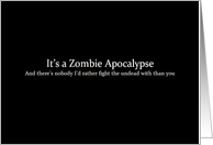Simply Black - It’s a Zombie Apocalypse card