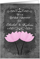 Bridal Shower Invitation for Brides to Be Custom Names Gay/Lesbian card