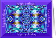 Fractal Fantasy Birthday card