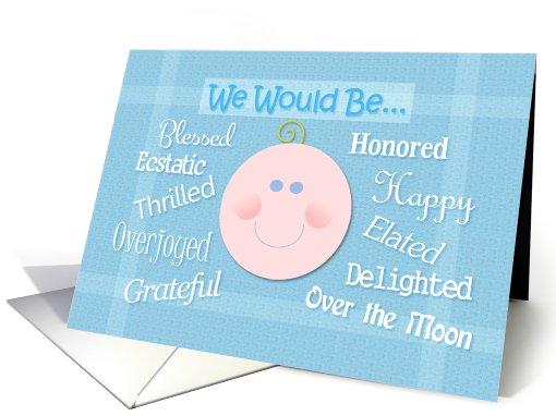 Will You Be Our Baby's Godparents Whimsical Request card (848295)