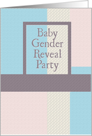Baby Gender Reveal Party Invitation card
