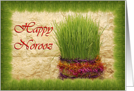 Happy Norooz - wheat grass card