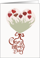 Heart Bouquet Grandparents Day card