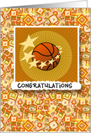 Stars Made Basketball Team Congratulations card