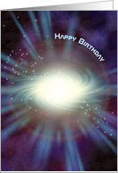 Beams of Light Happy Birthday card