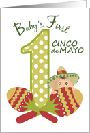 Fiesta Then Siesta Baby’s First Cinco De Mayo card