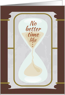 Hourglass Happy Boss’s Day card