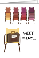 Stacks of Chairs for Him Admin Professionals Day card