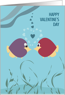 Heart Fish Happy Valentine’s Day card