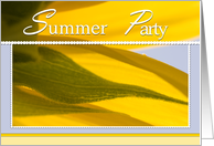 Sunflower Petals Summer Party Invite card