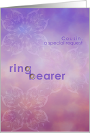 Special Request Cousin Ring Bearer Invitation card