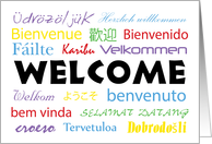 Multilanguage Welcome Card - All Languages card