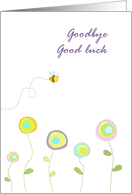 Goodbye and good luck card