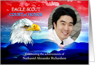 Eagle Scout Court of Honor Invitation, Eagle & Sunrise Custom Photo card