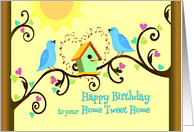 Happy Birthday to your House, Home Anniversary from Realtor card