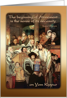 Yom Kippur Jewish Day of Atonement in Synagogue Forgiveness card