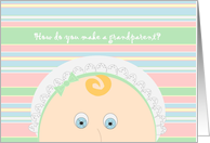 How Do You Make a Grandparent? - Baby Faced We Are Expecting Card