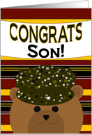 Son - Congratulate Army Member on Any Army Award/Recognition card