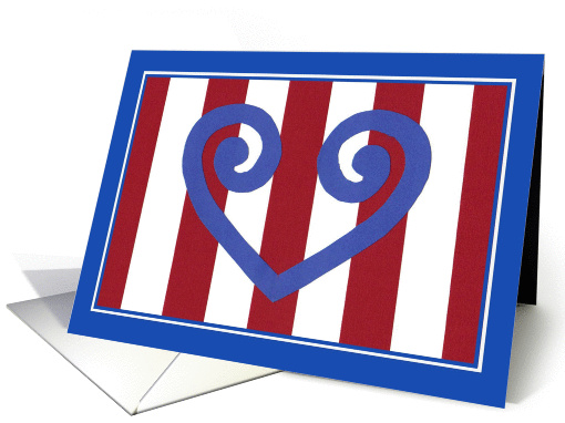 True Blue Heart - Military Spouse Appreication Day card (897499)