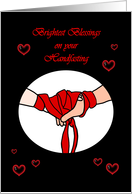 Brightest Blessings on Your Handfasting card