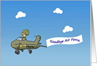 Air Force retirement, goodbye, card