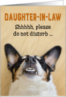 Daughter-in-Law - Funny Birthday Card - Dog with Goofy Grin card