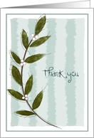 Thank you Leaves card