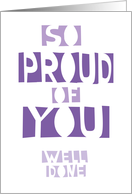 So Proud Of You - Text Card