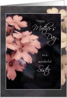 Mother’s Day Card for Sister, Peach Garden Phlox Flowers card