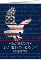 Eagle Scout Court of Honor Ceremony Invitation, Bird in Flight card