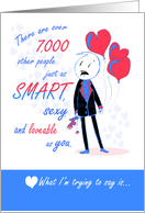 One in a Million - Gay Snarky Love You (boyfriend/husband) card