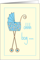 Announcement We’re expecting a baby boy card
