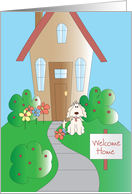 Welcome Home, from Pet Dog, House and Welcome Home Sign card