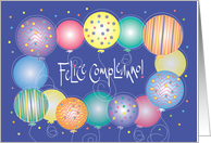 Italiano Felice Compleanno Italian Birthday with Balloons card