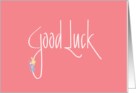 Good Luck, Melon with Colorful Flowers card