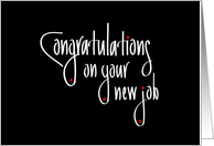 Congratulations on Your New Job, Handlettered with Red Dots card