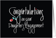 Congratulations on your Daughter’s Engagement, with Red Rose card