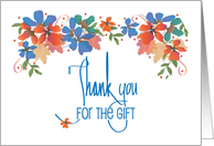 Hand Lettered Thank You for Your Gift, Four Gifts Topped with Bows card
