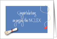Congratulations on NCLEX Exam, Diploma and Stethoscope card