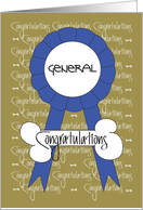 Congratulations for Dog Show General, With Ribbon card