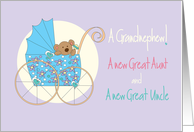 Becoming a Great Aunt & Great Uncle to Grandnephew card