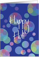 Holi with Overlapping Rings of Color and Hand Lettering card