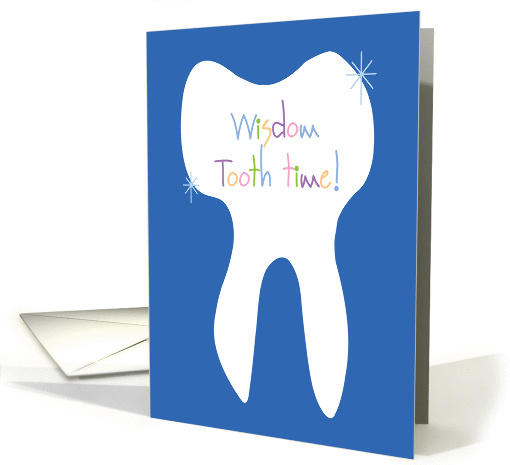 Get Well after Wisdom Tooth Removal, with Sparkling Tooth card