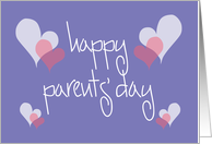 Parents’ Day with Hand Lettering and Hearts card