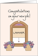 Congratulations on your new job as a Lawyer card