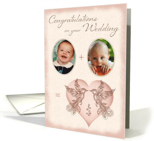Wedding Congratulations Photo Card Same Sex Marriage